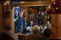 Republican presidential candidate Florida Gov. Ron DeSantis speaks during a campaign event at Hudson's Smokehouse BBQ, Saturday in Lexington, S.C.